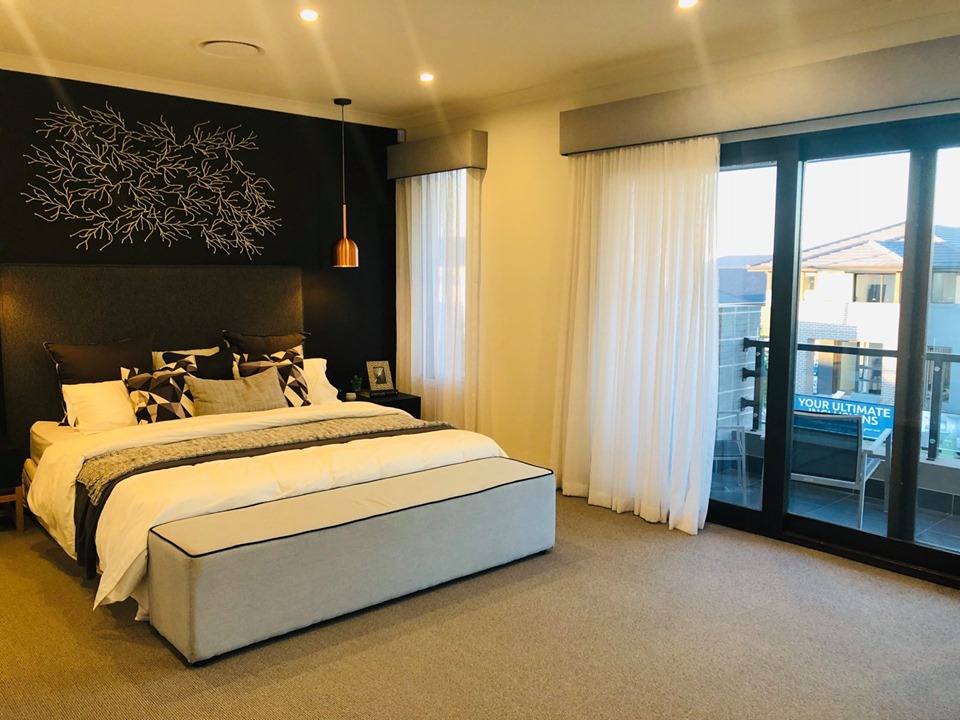 Không gian phòng ngủ chính của biệt thự Sydney Úc