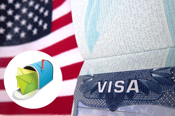 visa Mỹ gửi về nhà bằng hình thức bưu điện